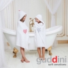 Полотенце Guddini с ушками (для мальчиковк) gud-013 65х135 см белое