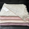 Махровое жаккардовое полотенце с бахромой Maison Dor Сиреневое 85x150 см