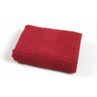 Махровое полотенце TAC Iris Kirmizy красный 50x90 см