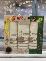 Набор вафельных кухонных полотенец из 3-х штук, 40х60 см, Diore, модель 7