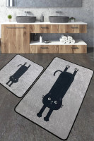 Набор ковриков для ванной Chilai Home COMFORT GRI 60x100 см + 50x60 см