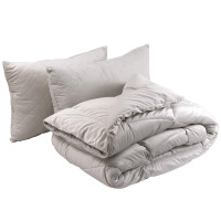 Одеяло Руно силиконовое велюровое Soft Pearl с двумя подушками всесезонное 200x220 см