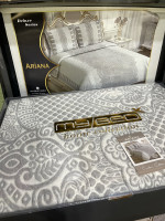 Покрывало гобеленовое My Bed Lux Ariana gri 240x260 см с наволочками