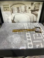 Покрывало гобеленовое My Bed Lux Versace gri 240x260 см с наволочками