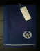 Полотенце махровое Maison D'or темно-синее с вышивкой 85x150 см