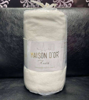 Простынь махровая на резинке с наволочками Maison Dor Крем 180х200 см