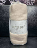 Простынь махровая на резинке с наволочками Maison Dor Бежевая 180х200 см
