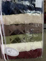 Набор махровых полотенец Doruk из 6-ти шт Мод.8 50х90 см