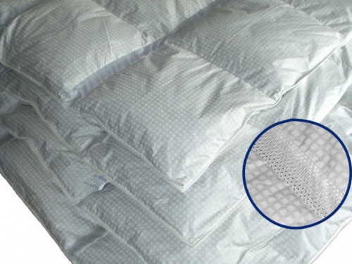 Одеяло Iglen 100% пух (серый) кассетное облегченное климат-комфорт 110x140 см