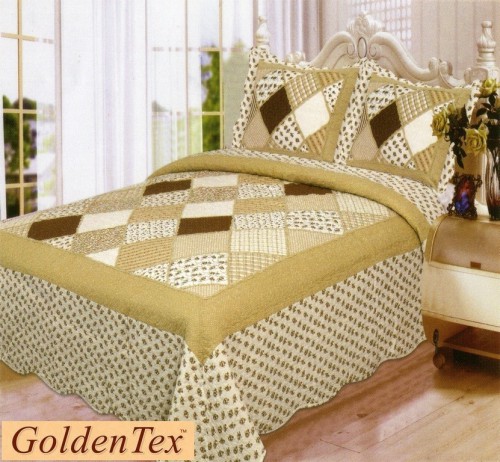 Покрывало GoldenTex JY-7253 печворк 230x250 см