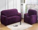 Чехол на трехместный диван замша HomyTex Фиолетовый