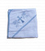 Полотенце для крещения с уголком 92*92 380г/м2 (TM Zeron) белый окантовка - голубая