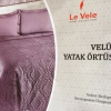 Покрывало Le Vele Velur фиолетовое 160x240 см с наволочкой