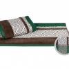 Полотенце махровое NAZENDE 70x140 зелено- коричневый