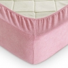 Махровая простынь на резинке LightHouse темно-розовая 160х200 см