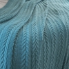 Вязанный плед-покрывало Betires  BREMEN BLUE 220x240 см
