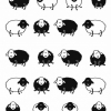 Плед LightHouse Happy Sheep черный 140x200 см