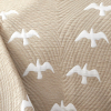 Набор постельное белье с покрывалом Karaca Home Albatros bej 2020-1 бежевый евро