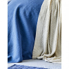 Набор Karaca Home Levni mavi 2020-1 синий с покрывалом и пледом евро