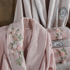 Банный набор из халатов и полотенец Dantela Vita Fancy-Pudra из 8-ми предметов
