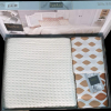 Комплект постельного белья с вафельным покрывалом Ранфорс 220*240 Pike Set (ТМ IPEXI) в коробке молочный