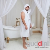 Халат мужской Guddini с капюшоном спортивный gud-003 белый XL