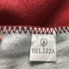Хлопковый плед Belizza bordo-gri 200х220 см