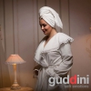 Халат женский Guddini с волнами и кружевом gud-022 молочный XL