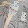 Коврик в детскую комнату Chilai Home Girl and bike 140x190 см