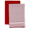 Набор полотенец Maisonette Flat красный 40x60см - 2 шт.