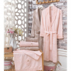 Банный набор из халата и полотенца Sikel Eleonor 3D Palmira Krem женский