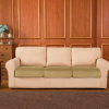 Чехол на диванную подушку - сидушку 2-х местный Homytex бежевый (100-120x50-70+5-20 см)