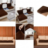 Чехол на диванную подушку - сидушку 2-х местный Homytex шоколадный (100-120x50-70+5-20 см)