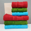 Набор бамбуковых полотенец Zeron из 3-х штук 50x90 см - красное+зеленое+бирюза