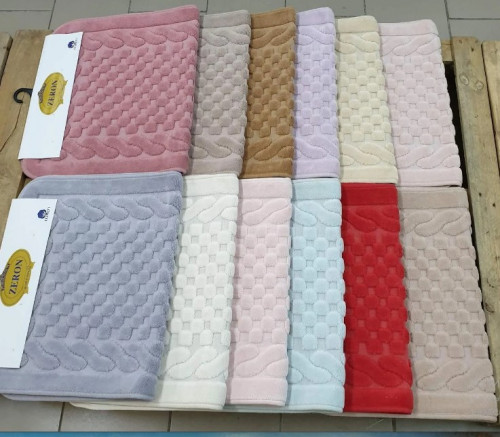 Коврики для ванной Набор ковриков Zeron Cotton Mat модель V3 50x60 см .