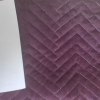 Покрывало велюровое Koloco Зигзаг 200x230 см, фиолетовое