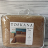 Покрывало велюровое Toskana 240x260 см с наволочками светло - коричневое