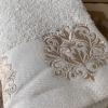 Набор махровых полотенец Sikel Purry Cotton с вышивкой V.2 30х50 см 6 шт.