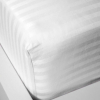 Простынь на резинке LightHouse Sateen STRIPE 160x200+25 White