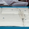 Набор махровых полотенец Maison D'or Soft Hearts white - blue из 3-х штук