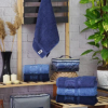 Полотенца бамбуковые 70*140 (3шт) 550г/м2 Zeron Agac Bamboo (голубой, синий, темно - синий)