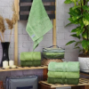 Набор бамбуковых полотенец Zeron Agag Desen 50x90 см из 3-х шт. зеленые