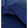 Простынь на резинке с наволочками Massimo Moneli сатин-страйп синий 180x200 +30 см