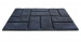 Коврик IzziHome придверный Torn Brick 50x75 см графит