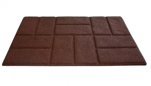 Коврик IzziHome придверный Torn Brick 50x75 см коричневый
