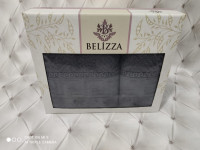 Подарочный набор полотенец Belizza (пенье) Labirint 50x90 см + 70x140 см серый