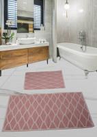 Набор ковриков для ванной комнаты Diva Kidi Pink 60x100+50x60 см