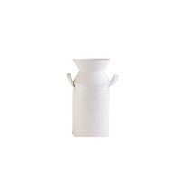 Декоративная ваза Barine - Metal Milk Can White S