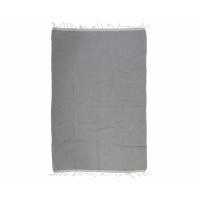 Полотенце Barine Pestemal - Basak Grey Light Grey серое 95х165 см