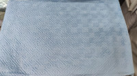 Велюровое покрывало Koloco 220x240 см, голубое